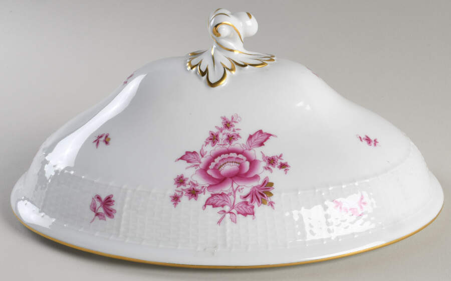 Nanking Bouquet Pink (NBP) Lid for Oval Tureen by Herend-1