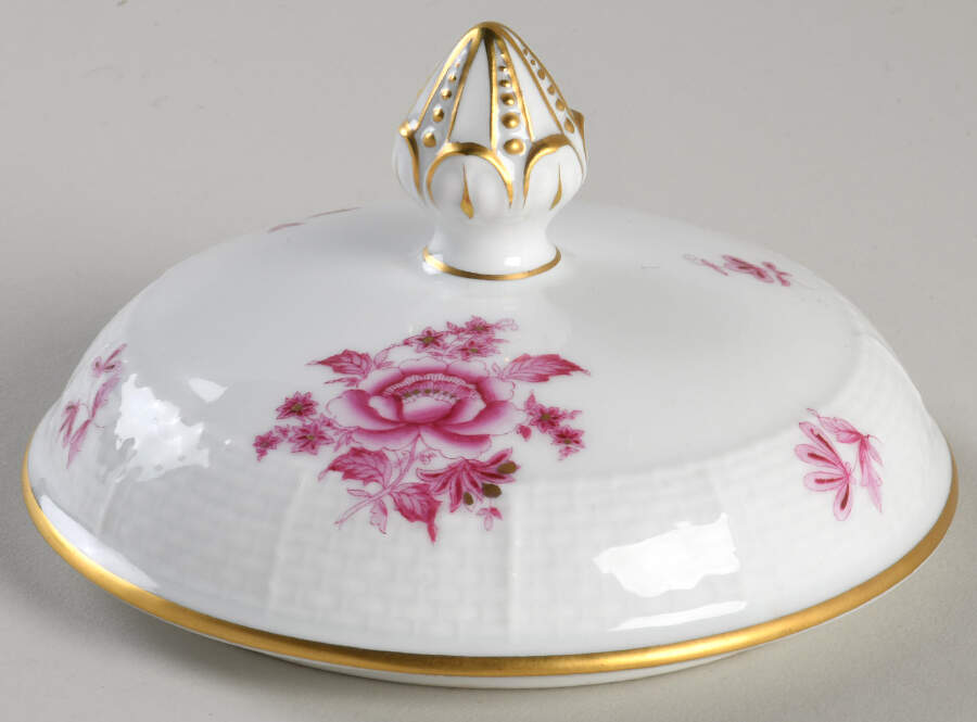 Nanking Bouquet Pink (NBP) Lid for Sugar Bowl by Herend-1
