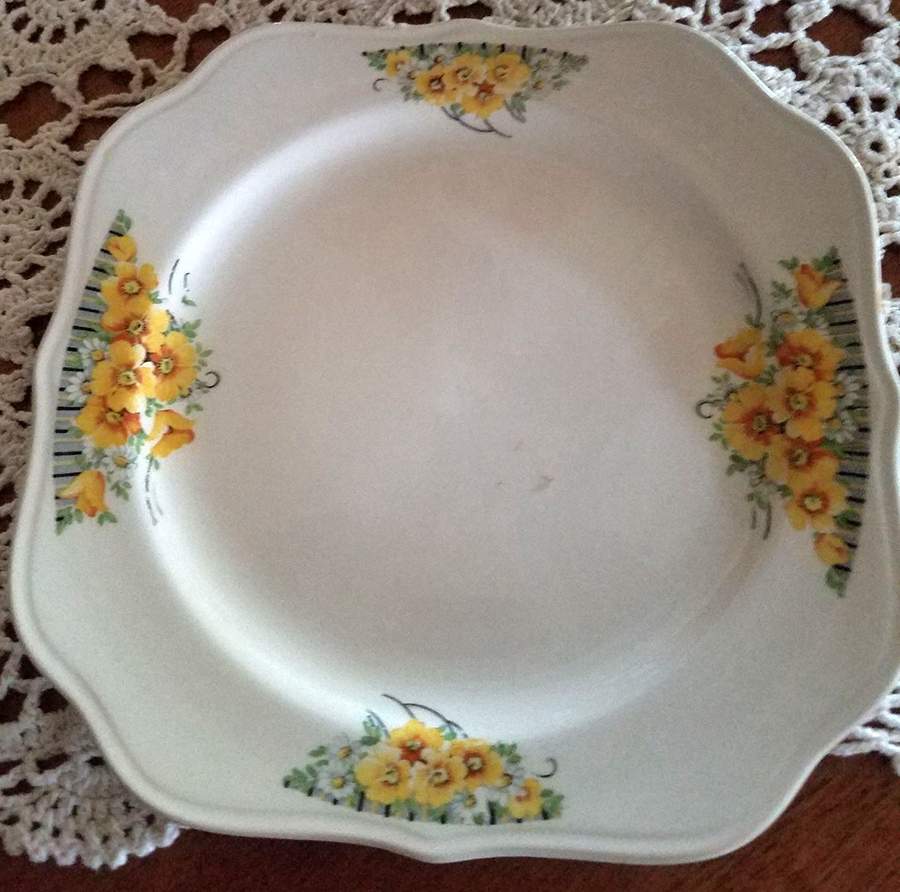 HLC3494 Square Salad Plate by Homer Laughlin -1