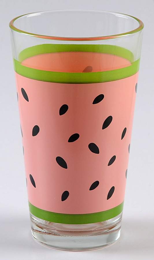 Fiesta Watermelon 16 Oz Glassware Tumbler by Homer Laughlin -1