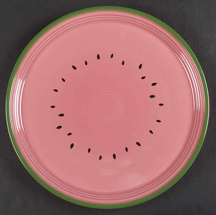 Fiesta Watermelon 15" Pizza Tray by Homer Laughlin -1