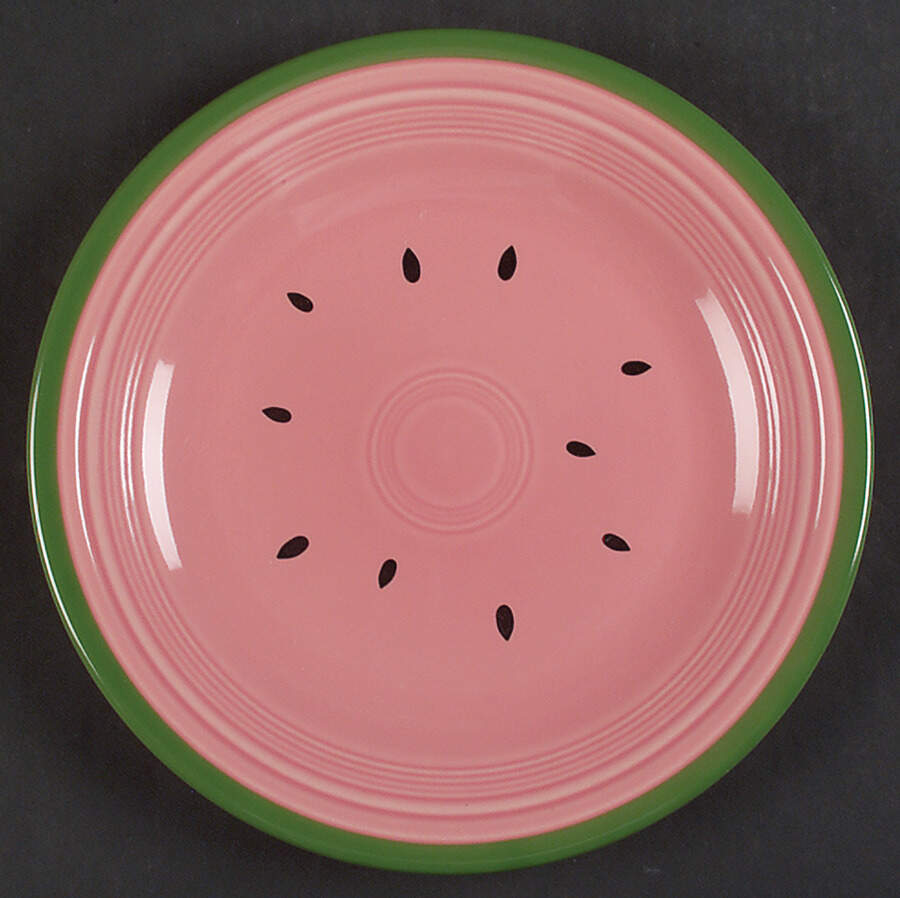 Fiesta Watermelon Dinner Plate by Homer Laughlin -1