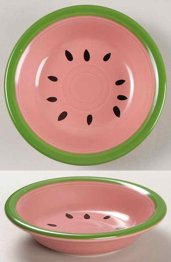 Fiesta Watermelon Fruit/Dessert (Sauce) Bowl by Homer Laughlin -1