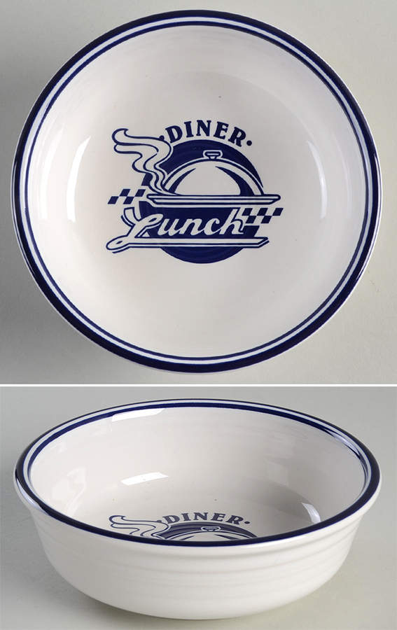 Fiesta Diner Cobalt Coupe Soup Bowl by Homer Laughlin -1