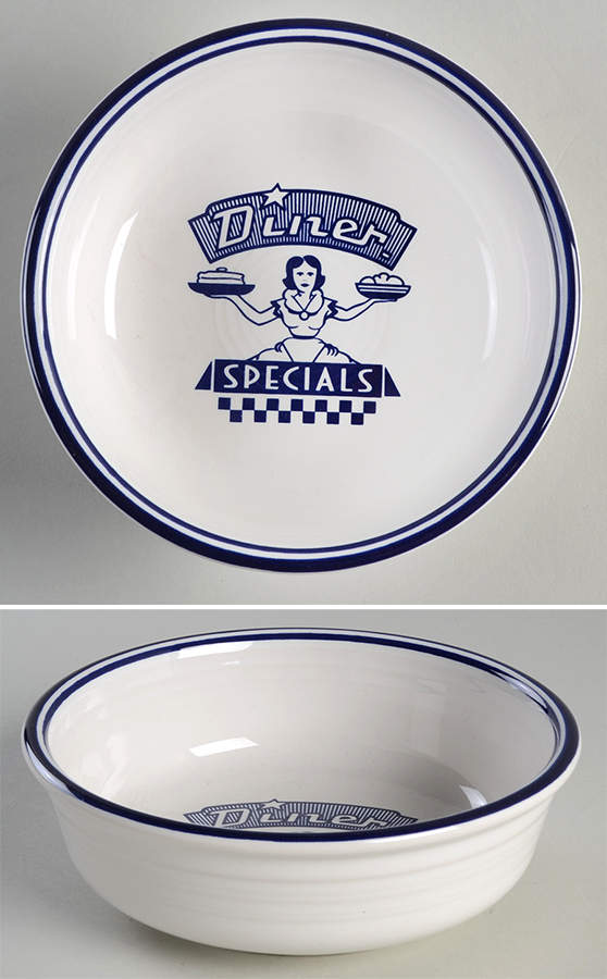 Fiesta Diner Cobalt Coupe Soup Bowl by Homer Laughlin -1