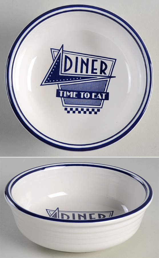 Fiesta Diner Cobalt Coupe Soup Bowl by Homer Laughlin -1