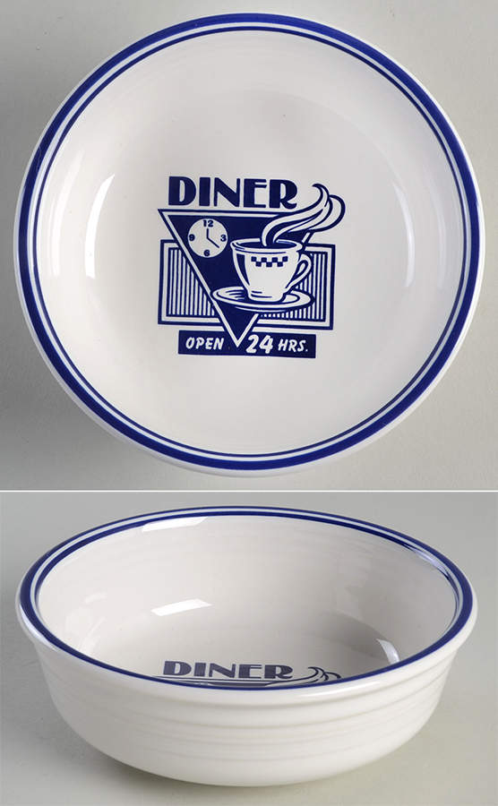 Fiesta Diner Cobalt Coupe Soup Bowl by Homer Laughlin -1
