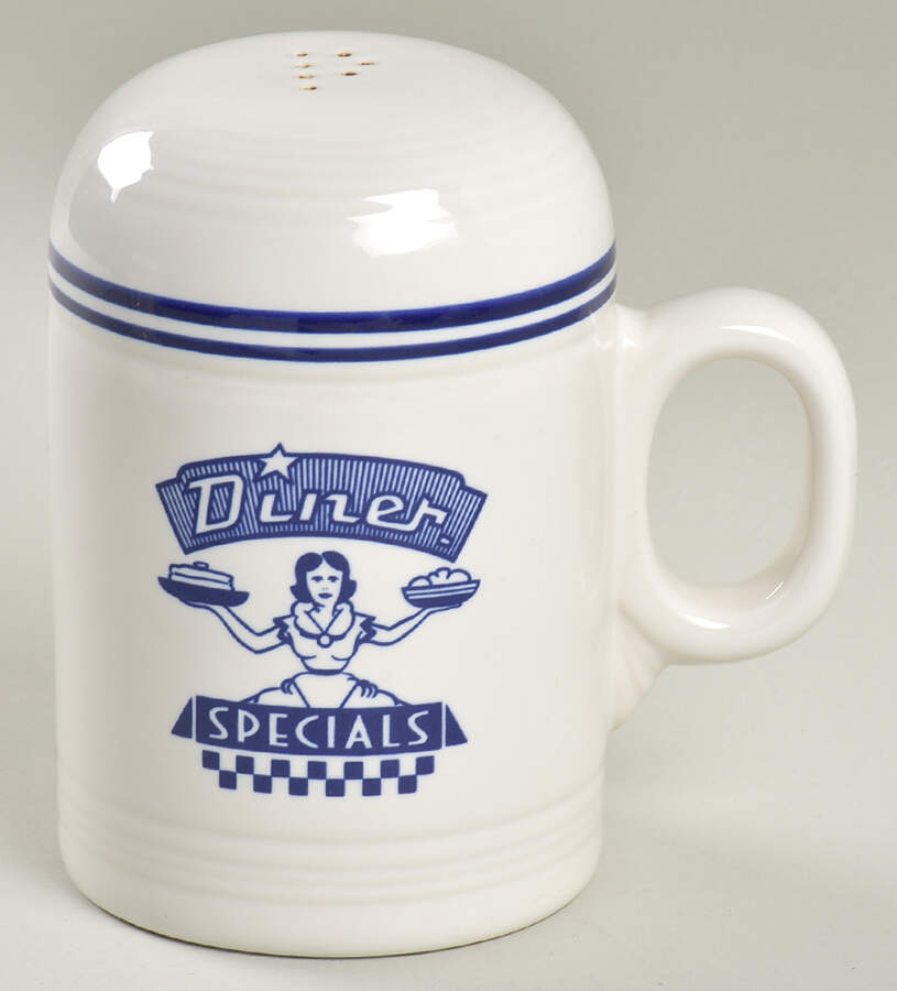 Fiesta Diner Cobalt Stove Top Pepper Shaker by Homer Laughlin -1