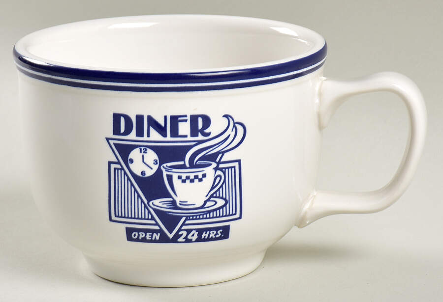 Fiesta Diner Cobalt Jumbo Cup by Homer Laughlin -1