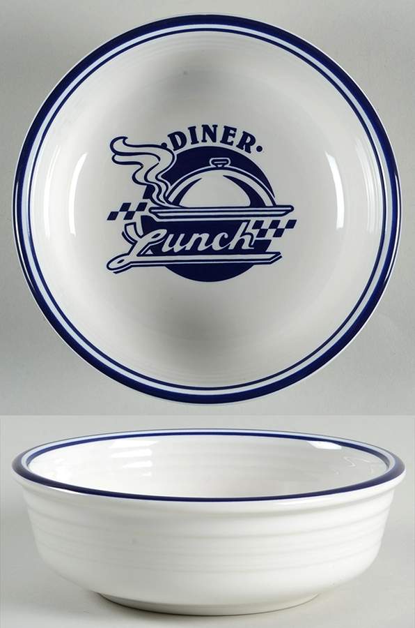 Fiesta Diner Cobalt Fruit/Dessert (Sauce) Bowl by Homer Laughlin -1