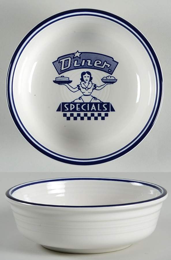 Fiesta Diner Cobalt Fruit/Dessert (Sauce) Bowl by Homer Laughlin -1