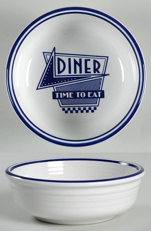 Fiesta Diner Cobalt Fruit/Dessert (Sauce) Bowl by Homer Laughlin -1