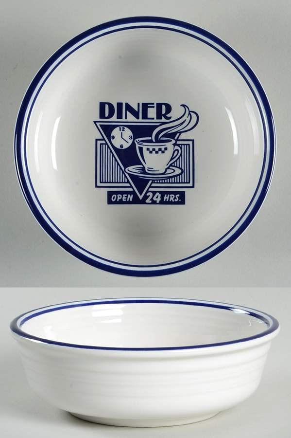 Fiesta Diner Cobalt Fruit/Dessert (Sauce) Bowl by Homer Laughlin -1