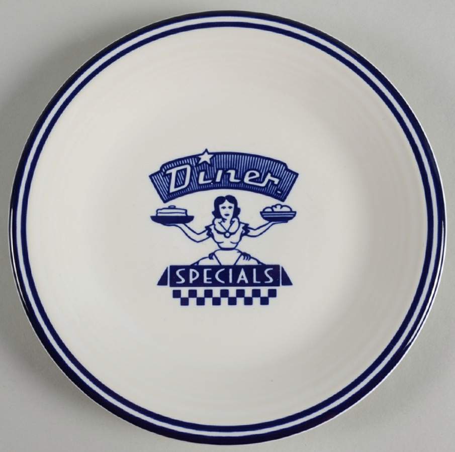 Fiesta Diner Cobalt Salad Plate by Homer Laughlin -1
