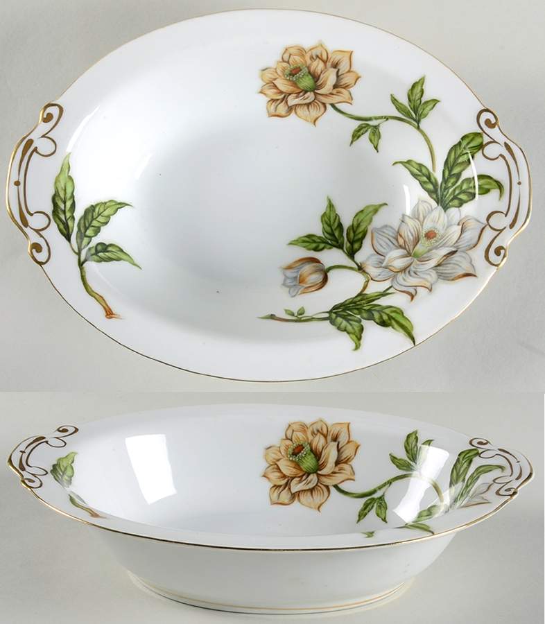 Carolyn 10" Oval Vegetable Bowl by Hira China-1