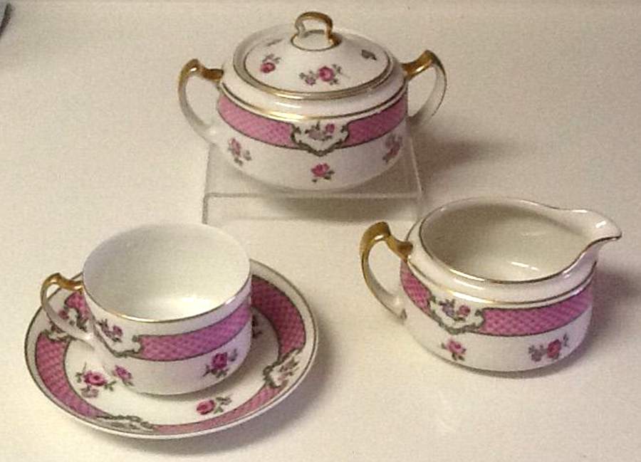 H2765 Flat Cup & Saucer Set by Haviland-1