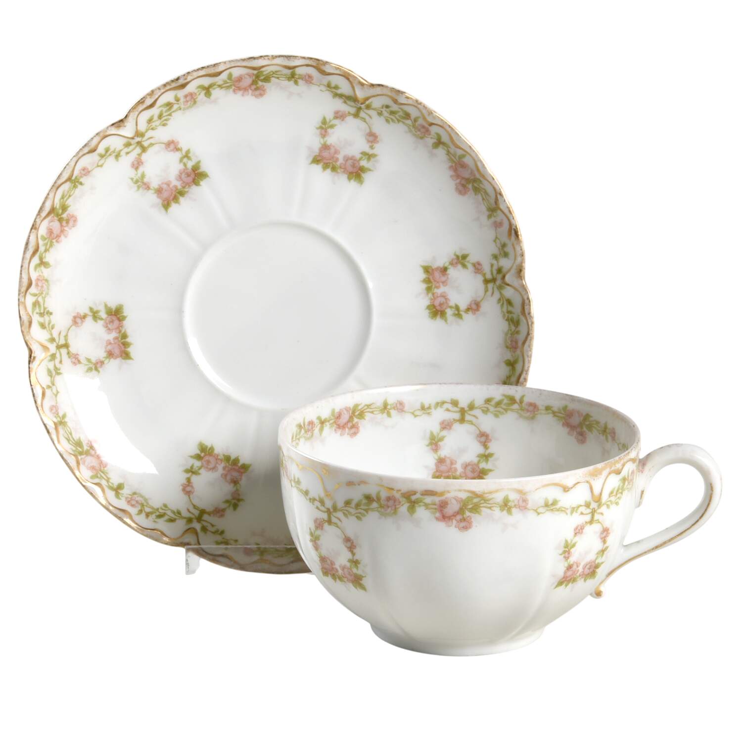 Schleiger 1142-1 Oversized Cup & Saucer Set by Haviland-1