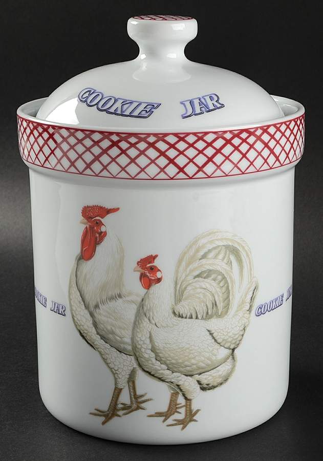 Rooster Cookie Jar & Lid by Home Essentials-1