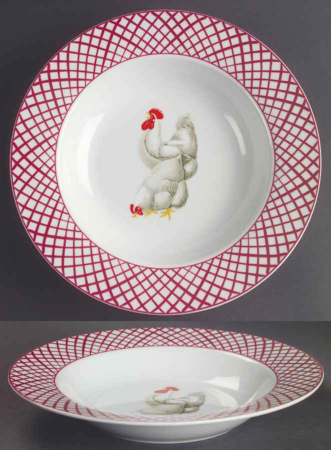 Rooster Rim Soup Bowl by Home Essentials-1