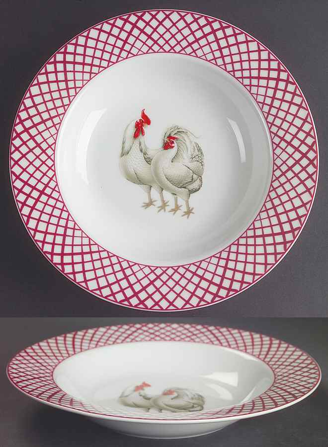 Rooster Rim Soup Bowl by Home Essentials-1