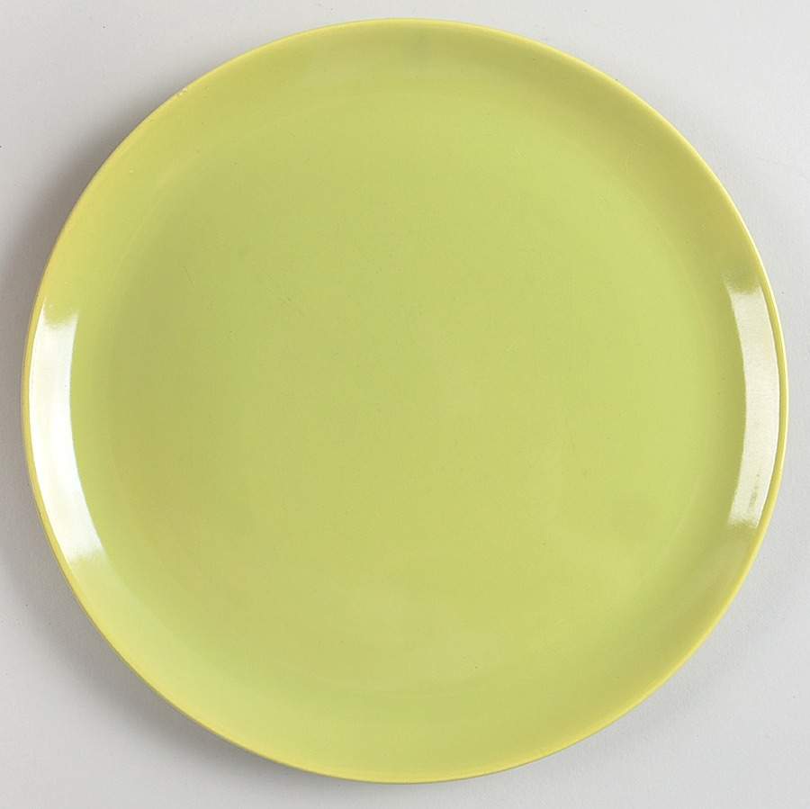 Malibu Modern Chartreuse Dinner Plate by Hollydale-1