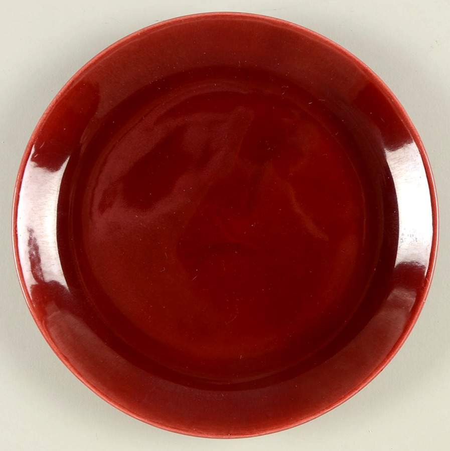 Malibu Modern Maroon Red Bread & Butter Plate by Hollydale-1