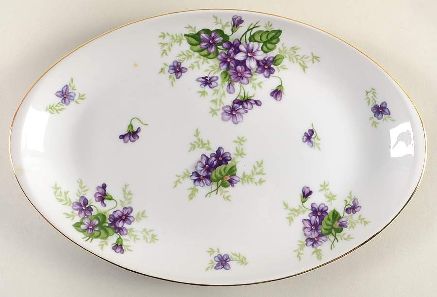 Bouquet 12" Oval Serving Platter by Harvan-1