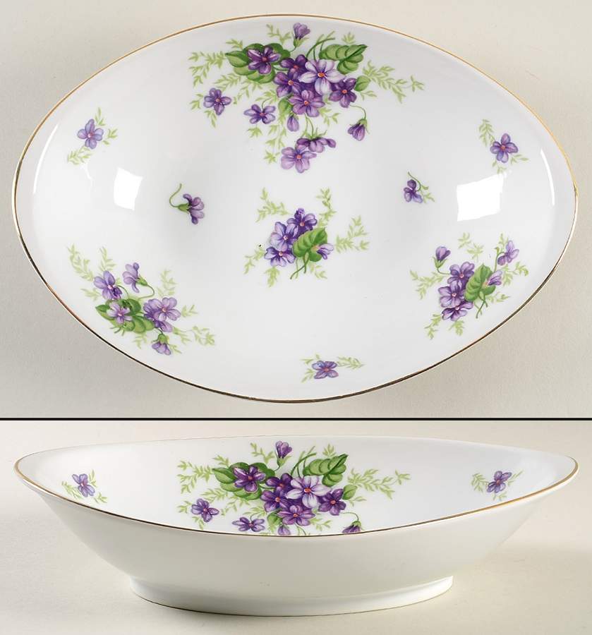 Bouquet 10" Oval Vegetable Bowl by Harvan-1