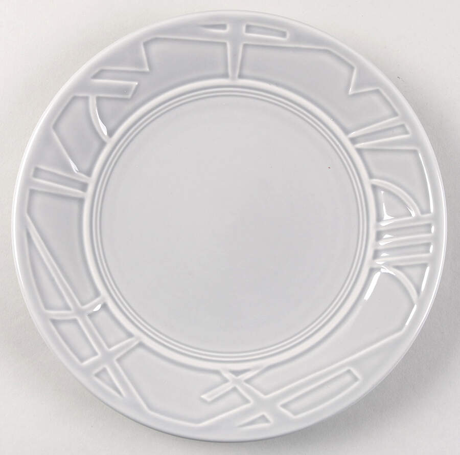 Fiesta 2000 Gray Luncheon Plate by Homer Laughlin -1