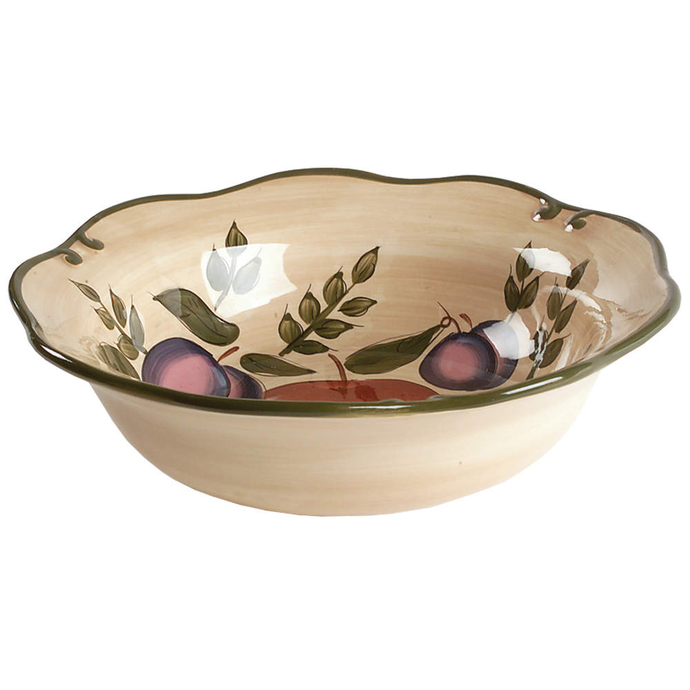Granada 9" Round Vegetable Bowl by Home Trends-1