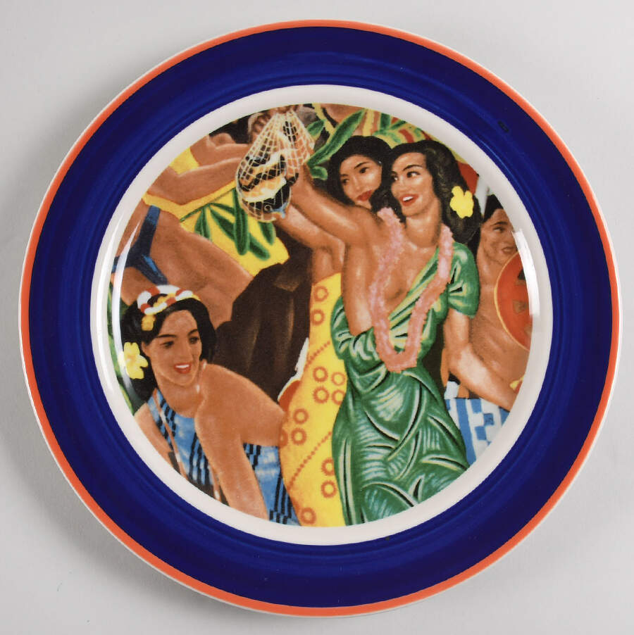 Hawaiianaware Service Plate (Charger) by Homer Laughlin -1