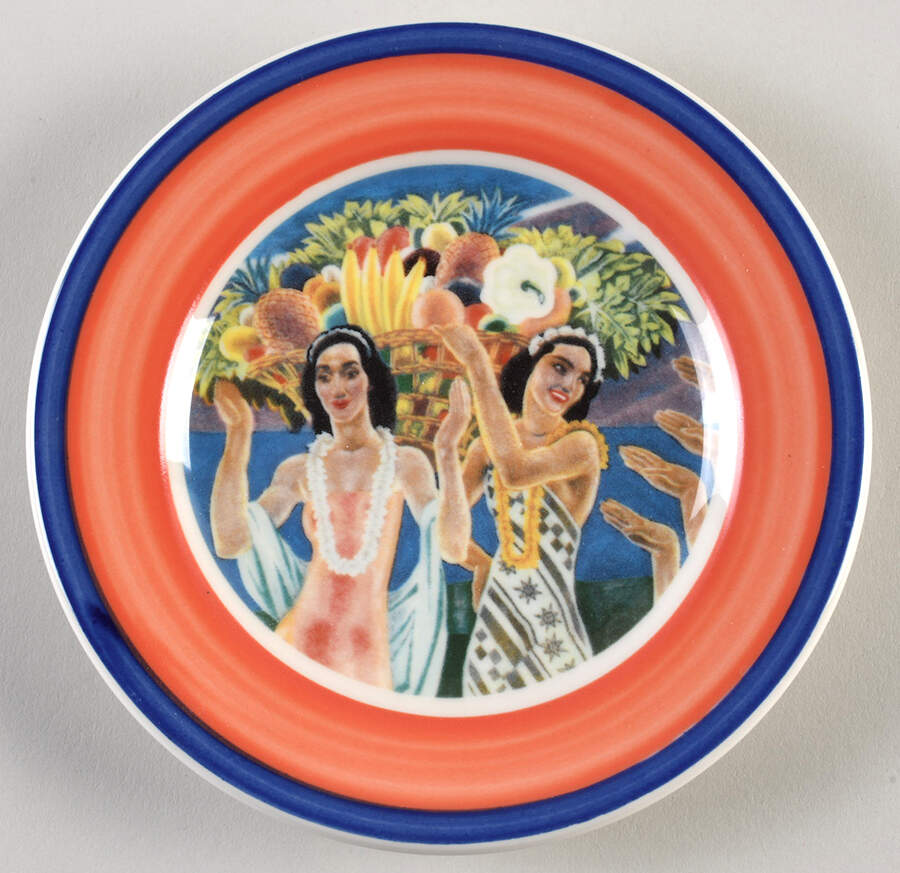 Hawaiianaware Salad Plate by Homer Laughlin -1