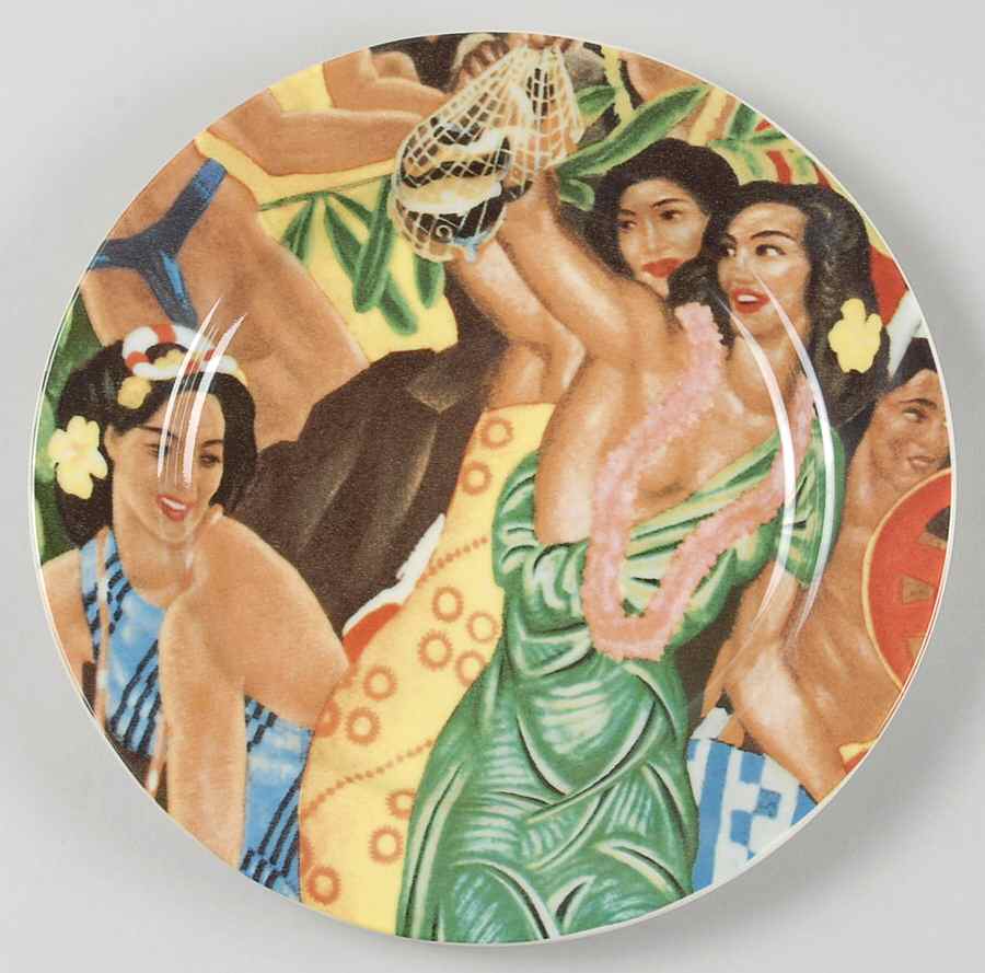 Hawaiianaware Luncheon Plate by Homer Laughlin -1