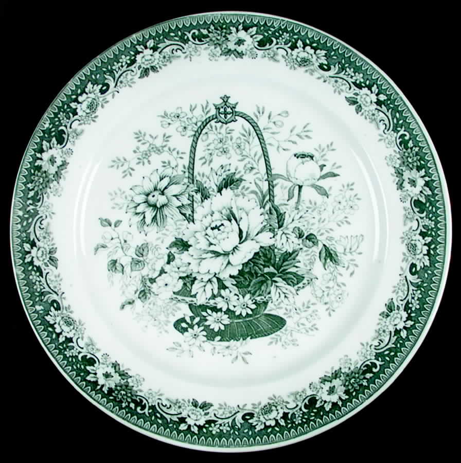English Garden Green Dinner Plate by Hara-1