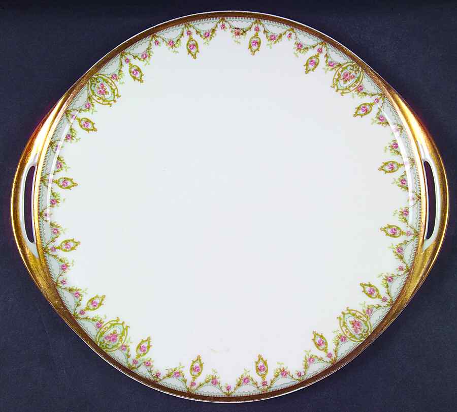 Schleiger 1202-1 Handled Cake Plate by Haviland-1