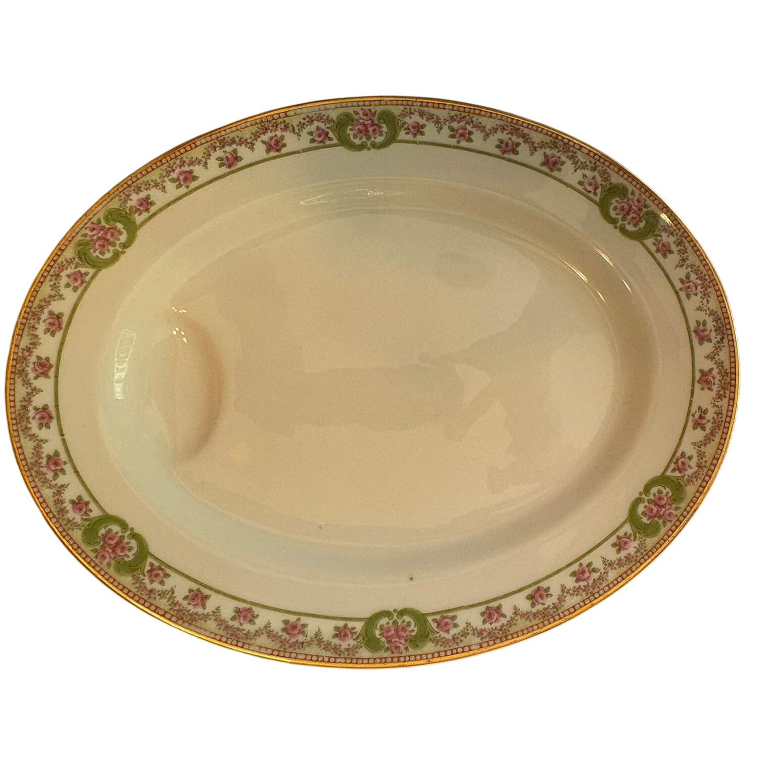 Schleiger 866-1 11" Oval Serving Platter with Well by Haviland-1