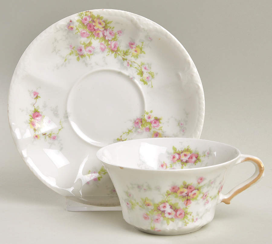 Schleiger 149-1 Flat Cup & Saucer Set by Haviland-1