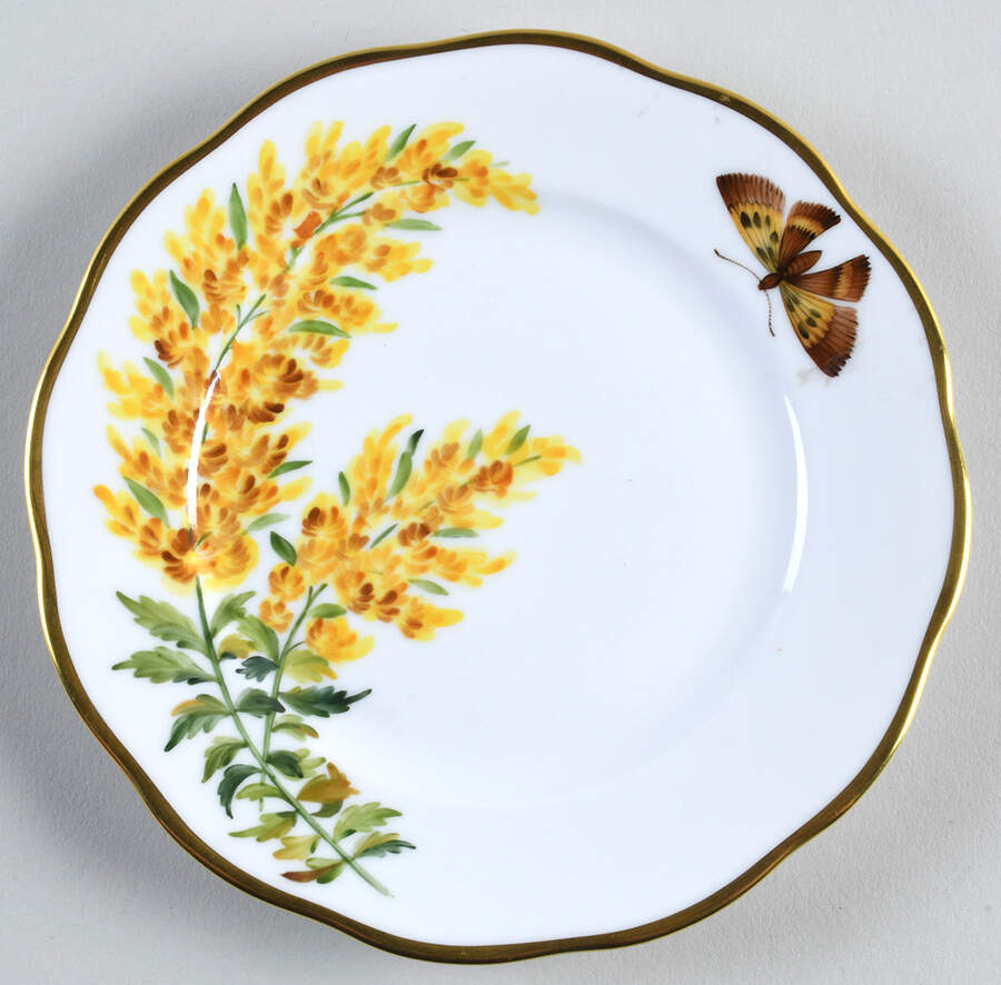 American Wildflowers Bread & Butter Plate by Herend-1