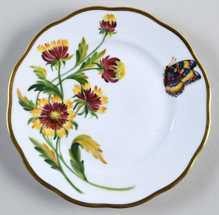 American Wildflowers Bread & Butter Plate by Herend-1