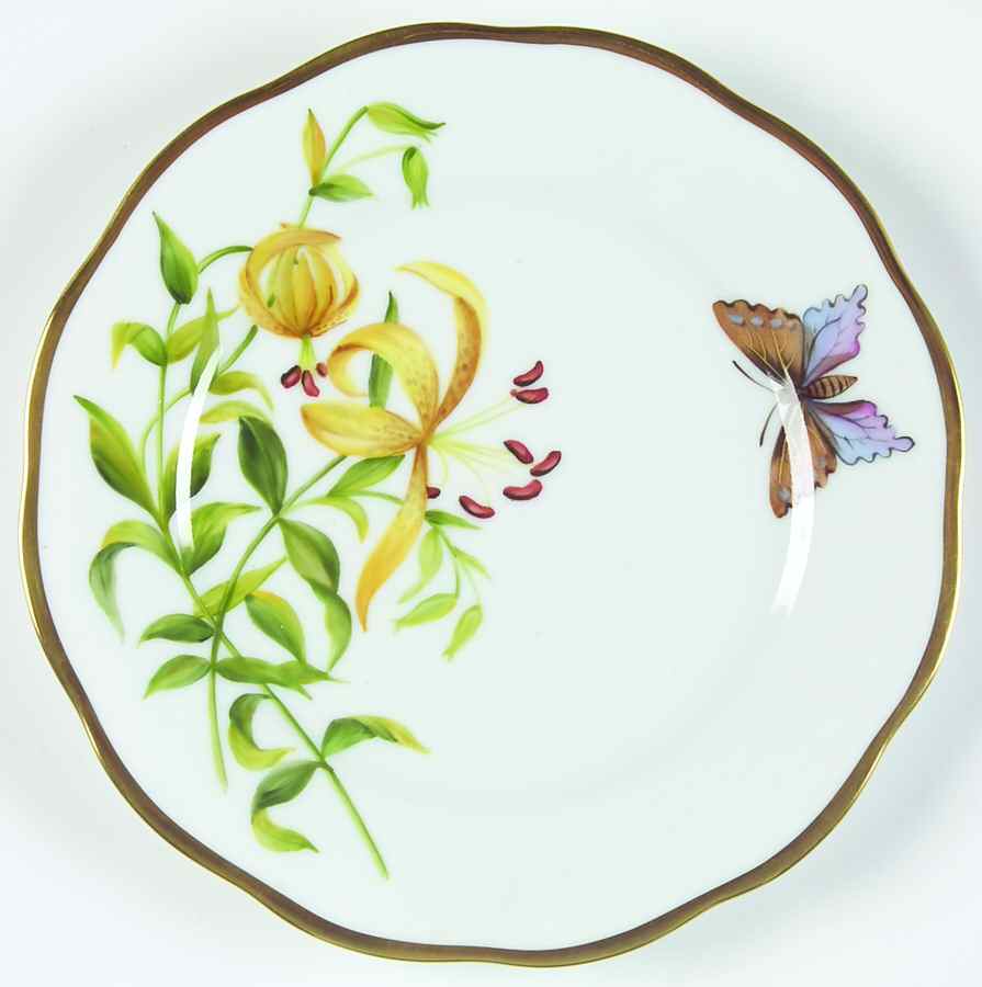 American Wildflowers Bread & Butter Plate by Herend-1