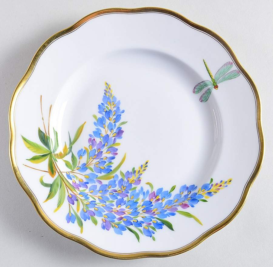 American Wildflowers Salad Plate by Herend-1