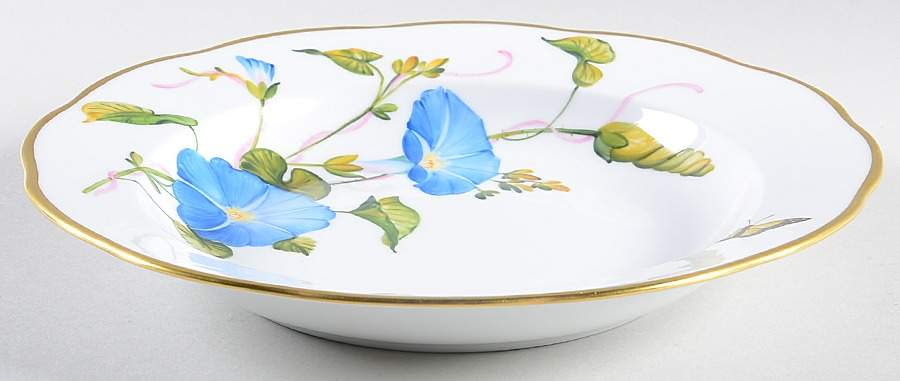 American Wildflowers Large Rim Soup Bowl by Herend-1
