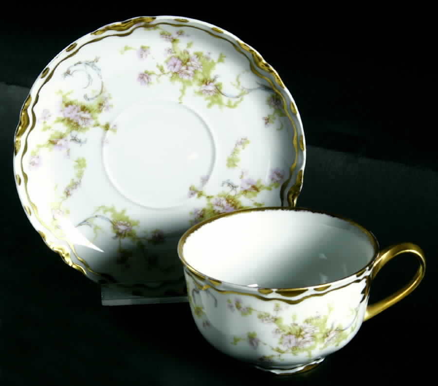 Hut1071 Flat Cup & Saucer Set by Hutschenreuther-1