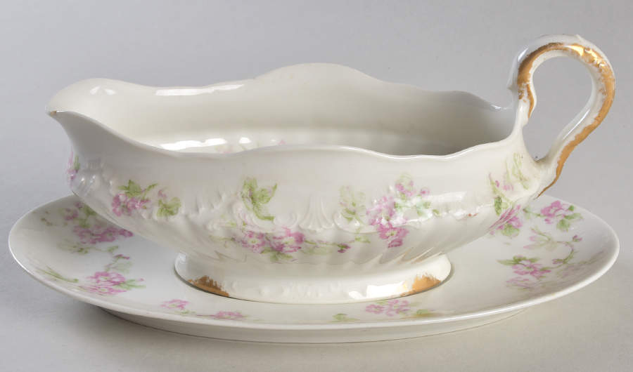 Schleiger 1231-1 Gravy Boat & Underplate by Haviland-1