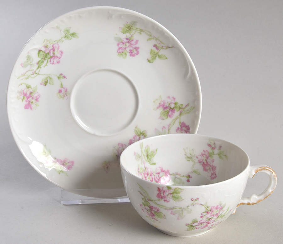 Schleiger 1231-1 Flat Cup & Saucer Set by Haviland-1