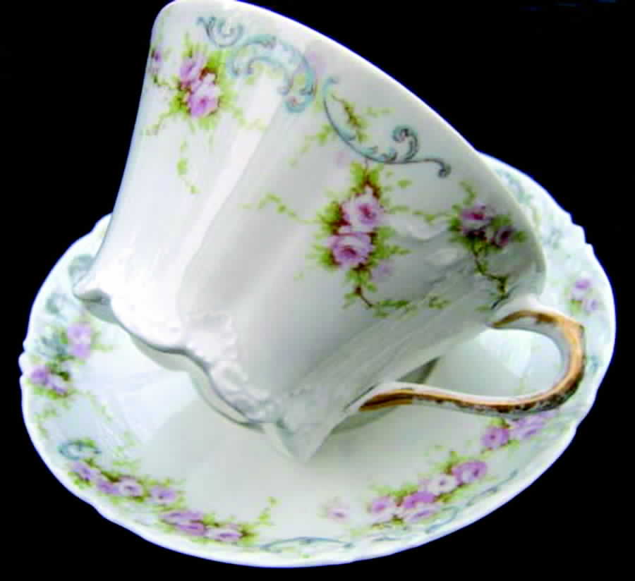 Schleiger 340-1 Flat Cup & Saucer Set by Haviland-1