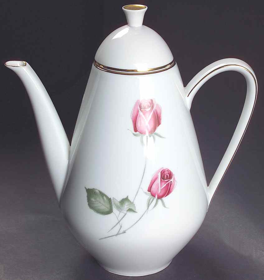American Beauty (Gold Trim, Favorit) Coffee Pot & Lid by Hutschenreuther-1