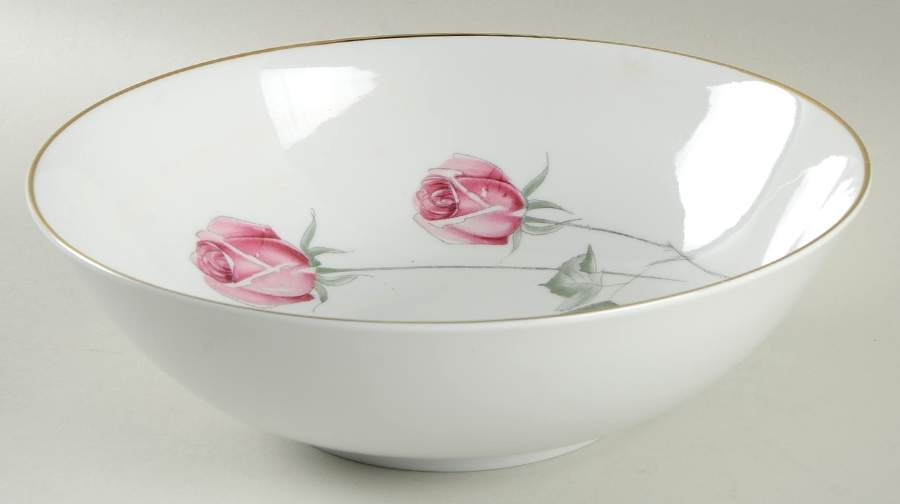 American Beauty (Gold Trim, Favorit) 9" Round Vegetable Bowl by Hutschenreuther-1
