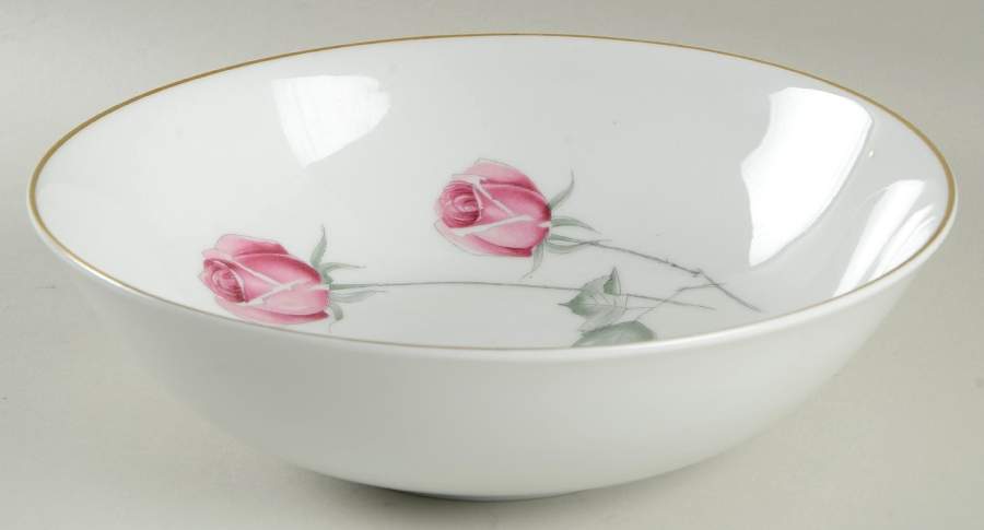 American Beauty (Gold Trim, Favorit) 8" Round Vegetable Bowl by Hutschenreuther-1