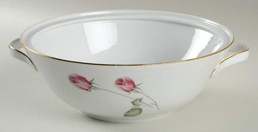 American Beauty (Gold Trim, Favorit) Round Vegetable No Lid by Hutschenreuther-1
